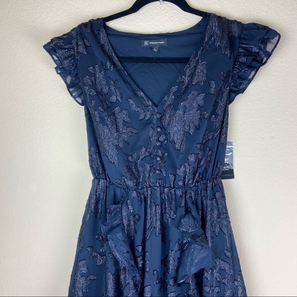 Inc Ruffled Button-Front Midi Dress - Picture 8 of 14